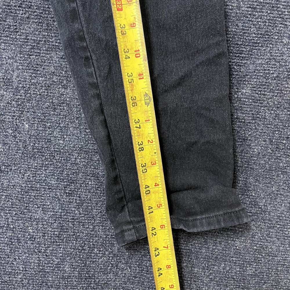 Vintage 90s Levi's 912 Jeans Kids 14‎ Slim Fit Black Tapered Leg Denim USA - Picture 8 of 11